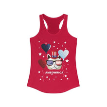 Load image into Gallery viewer, Ameowria July 4th Racerback Tank Top
