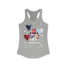 Load image into Gallery viewer, Ameowria July 4th Racerback Tank Top
