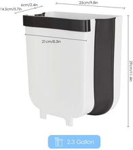 Load image into Gallery viewer, Cabinet Door Mounted Folding Trash Can / Waste Bin
