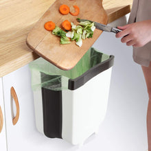 Load image into Gallery viewer, Kitchen Hanging Trash Can Foldable Garbage Can
