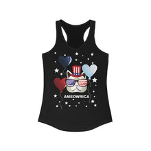 Load image into Gallery viewer, Ameowria July 4th Racerback Tank Top
