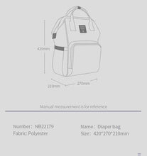 Laden Sie das Bild in den Galerie-Viewer, Fashion Diaper Backpack
