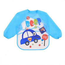 Load image into Gallery viewer, Baby Full Sleeve Bib Corner of Carina Cars Blue 2 United States (4-15 days) 40x36cm
