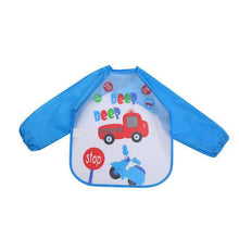 Load image into Gallery viewer, Baby Full Sleeve Bib Corner of Carina Cars Blue United States (4-15 days) 40x36cm
