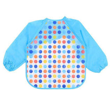 Load image into Gallery viewer, Baby Full Sleeve Bib Corner of Carina Circle Blue United States (4-15 days) 40x36cm
