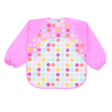 Load image into Gallery viewer, Baby Full Sleeve Bib Corner of Carina Circle Pink United States (4-15 days) 40x36cm
