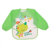 Load image into Gallery viewer, Baby Full Sleeve Bib Corner of Carina Dinosaur Green United States (4-15 days) 40x36cm
