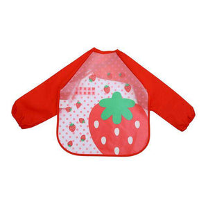 Baby Full Sleeve Bib Corner of Carina Strawberry Red United States (4-15 days) 40x36cm