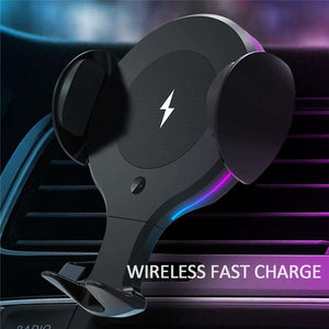 Wireless Induction Car Charger with RGB lighting Corner of Carina 